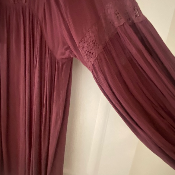 Maroon Long sleeve Dress - Picture 5 of 7